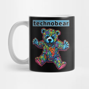 Teddy Bear Cool Techno Dancing Zombie Teddy Bear Mug